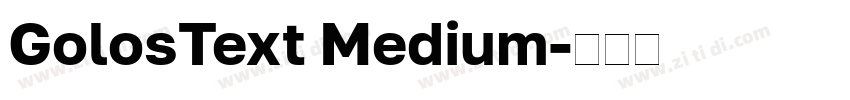 GolosText Medium字体转换